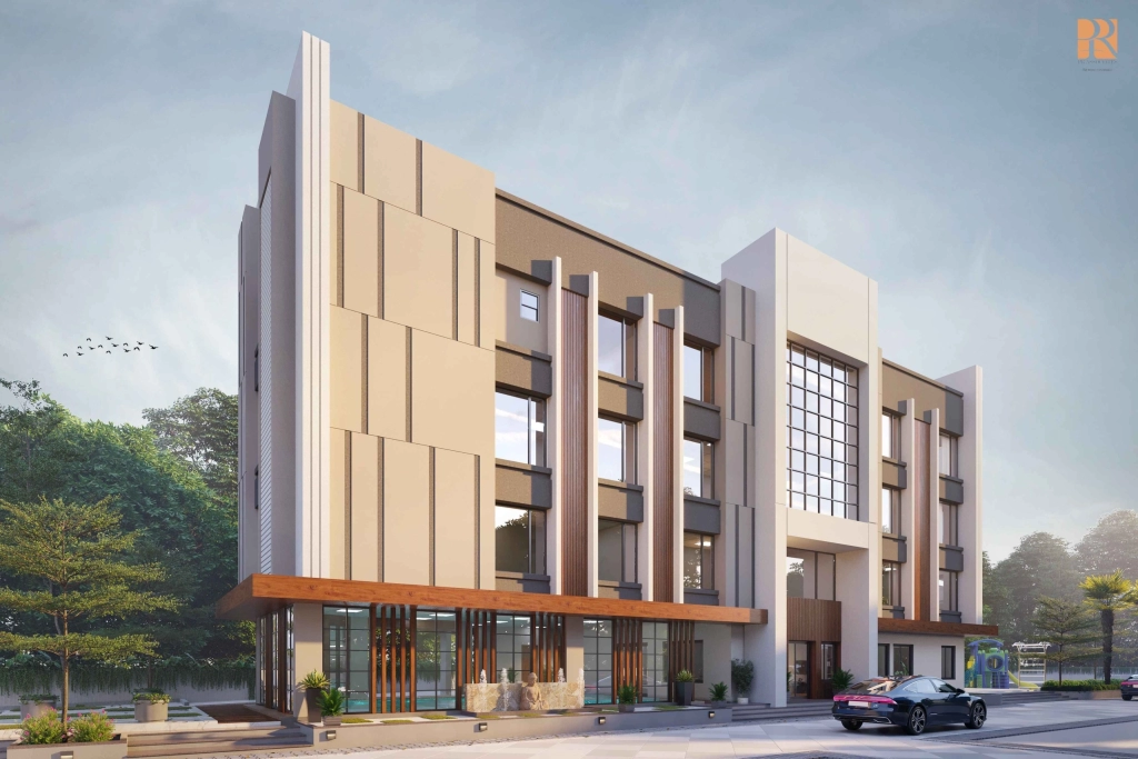 Serene view of Sujay Infra’s residential development surrounded by greenery