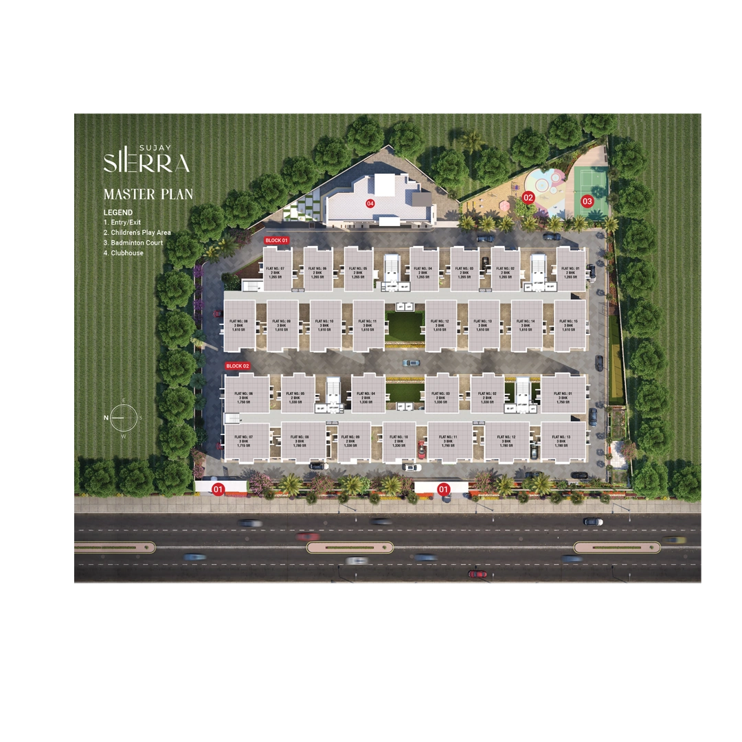 Location map of gated community apartments in Bachupally