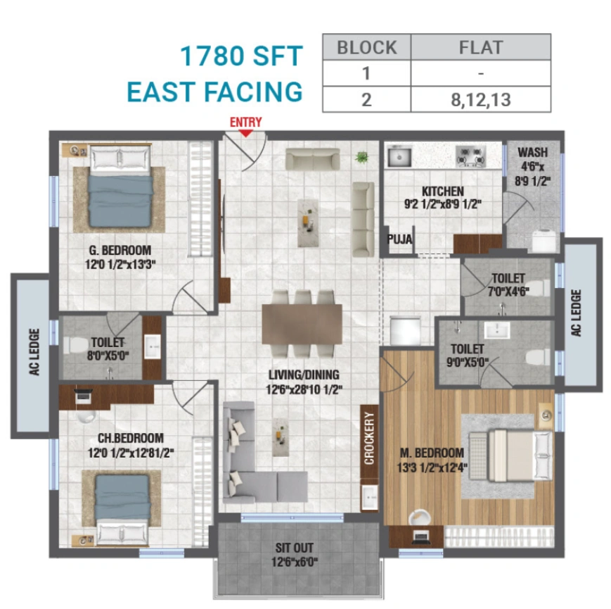 Open plots for gated community development in Bachupally