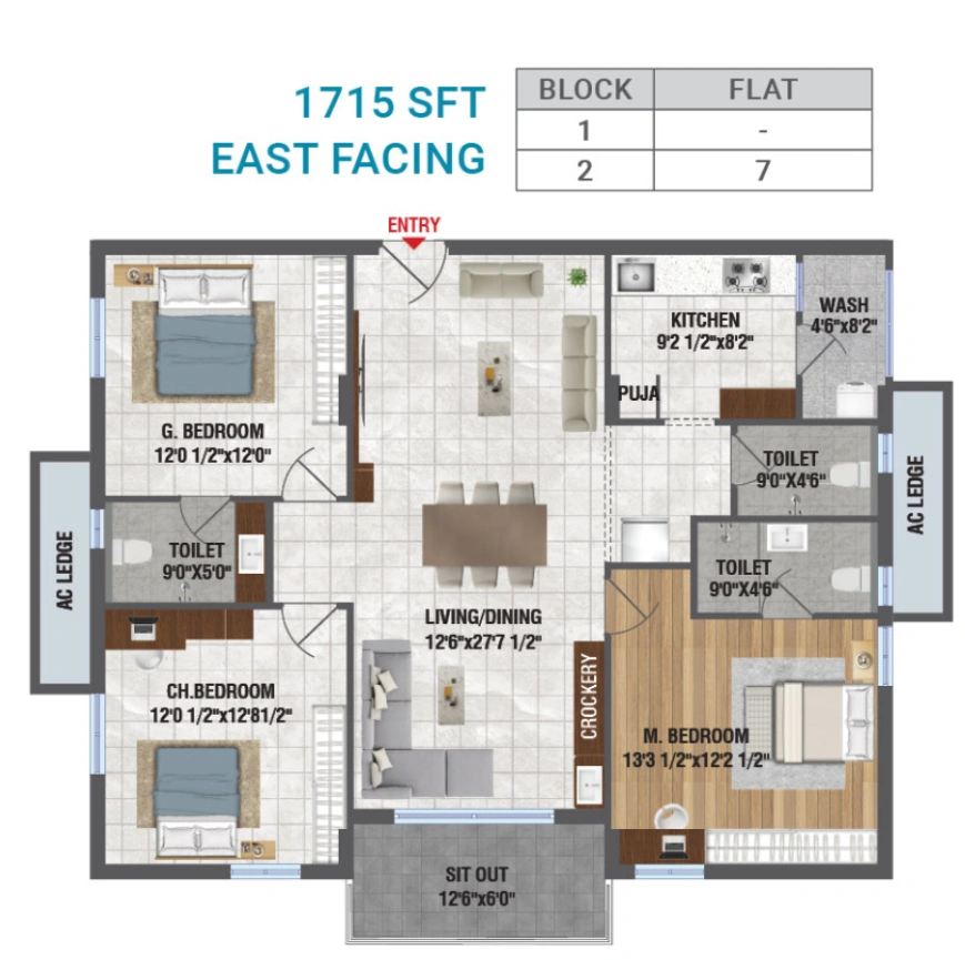 Layout Plan for Gated Community Apartments in Bachupally