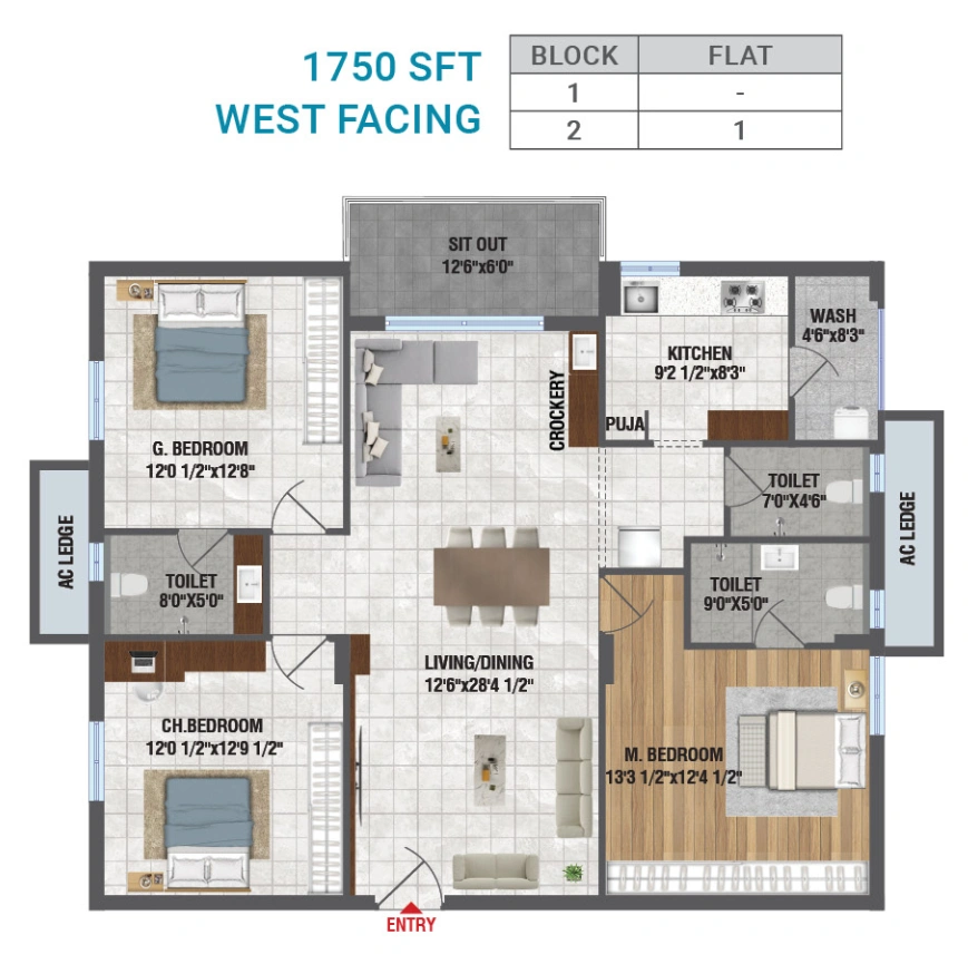 Layout Plan for Gated Community Apartments in Bachupally