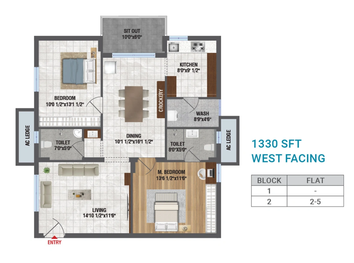 Layout Plan for Gated Community Apartments in Bachupally
